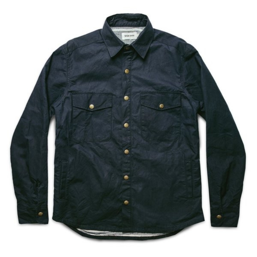 Taylor Stitch Chore Jacket in Navy Dry Wax
